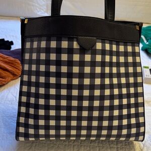 A New Day Blue Gingham Tote